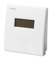 QAA2061D: Датчик температуры комнатный, DC 0...10 В, 0…50 C, IP30, с дисплеем