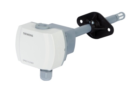 QPM2152/MO: Датчик для каналов вентиляции углекислого газа CO2 (Modbus), температуры (Modbus) и влажности (Modbus), IP54