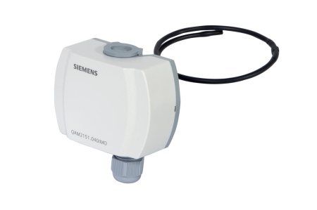QAM2151.040/MO: Датчик температуры для каналов вентиляции, -50…50 C, IP54, Modbus RTU