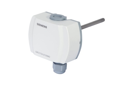 QAE2154.010/MO: Датчик температуры погружной, -10…120 C, IP54, Modbus RTU