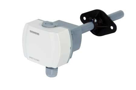 QPM2102/MO: Датчик для каналов вентиляции углекислого газа CO2 (Modbus) и летучих органических соединений VOC (Modbus), IP54