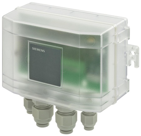 QBM3700-25/MO: Датчик перепада давления по воздуху (0…2500 Па), 0...10 В, IP54, Modbus